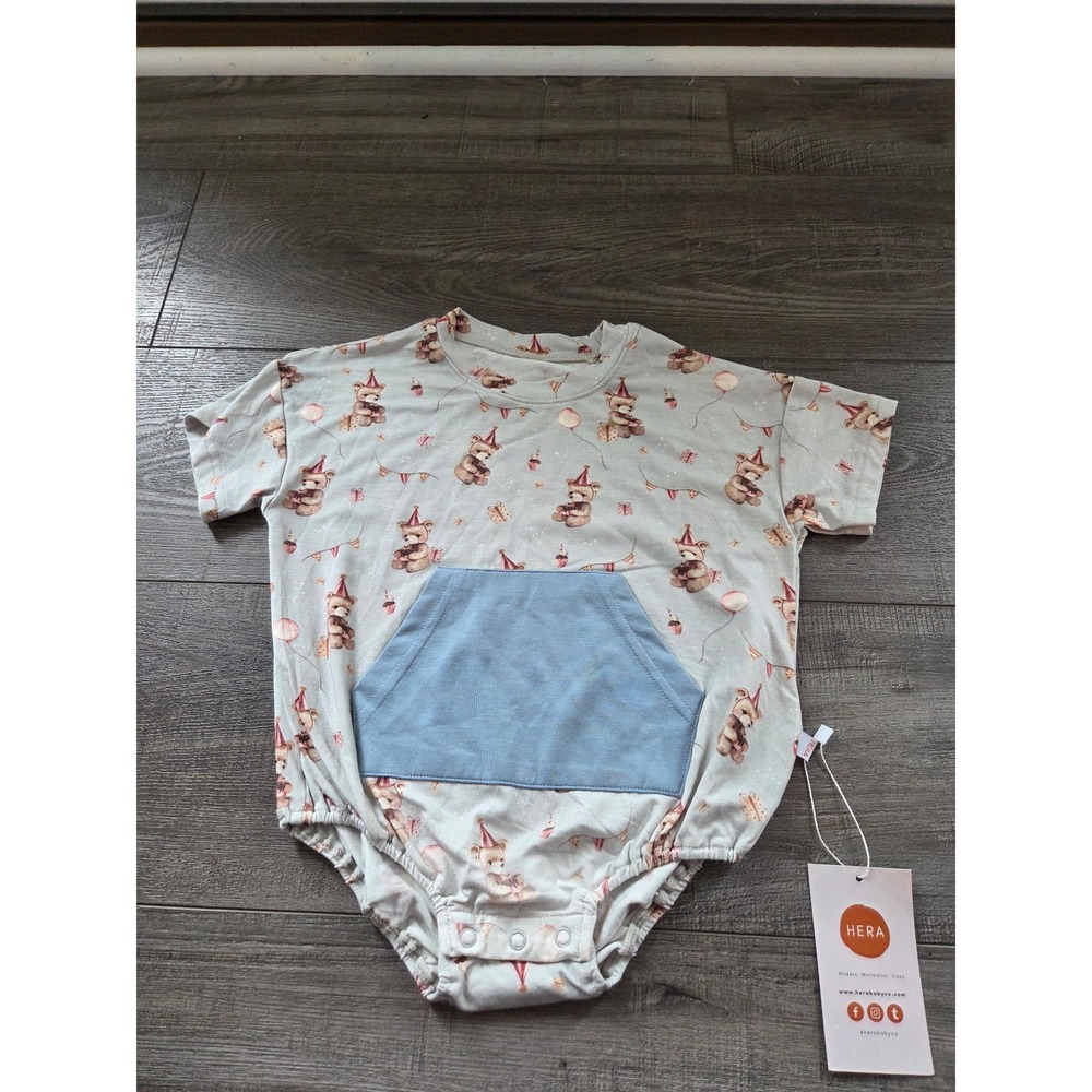 Hera baby girl bamboo romper 12-18‎ mos